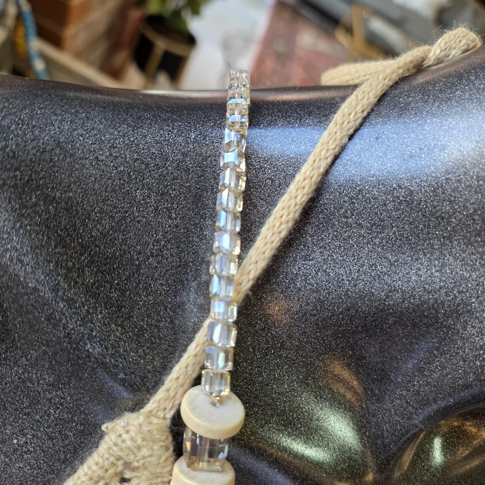 Horn, Crystals & Wood Necklace -Handcrafted By Pink Salt Designs - Picture 8 of 17